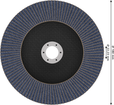 Disque à lamelles Bosch PRO X571 180 mm G60 pour le meulage des métaux.