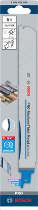 Lame bimétallique Bosch PRO pour métaux moyennement épais S1137BEF.