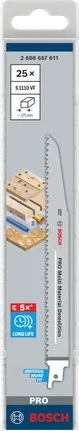 Pack de lames Bosch PRO Multi Material Demolition S1110VF.