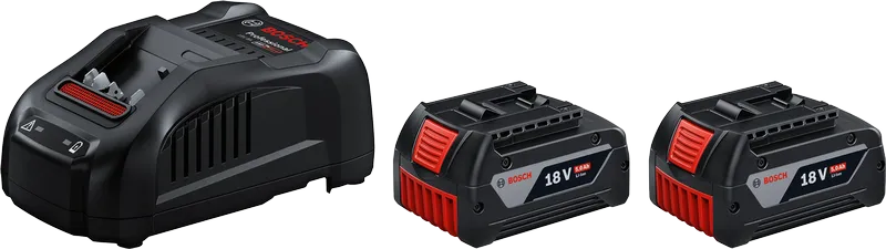 Coffret de démarrage Bosch GAL 1880 CV chargeur avec deux batteries 18V 5Ah.