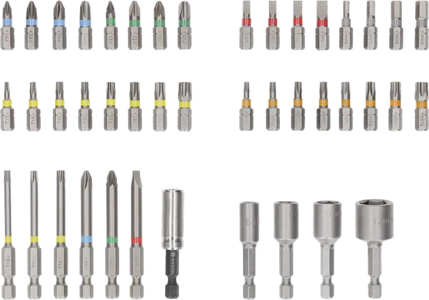 Jeu d'embouts de tournevis extra durs Bosch 43 pièces.