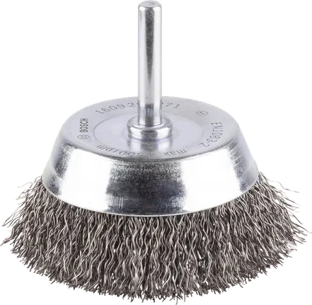 Brosse à godet Bosch PRO Metal Clean à tige droite.