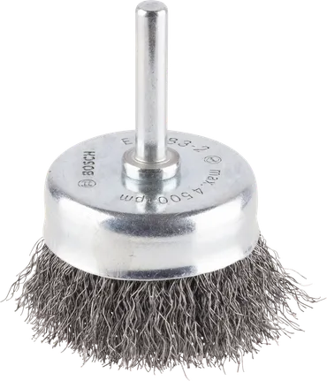 Brosse à godet Bosch PRO Metal Clean, tige droite de 50 mm.