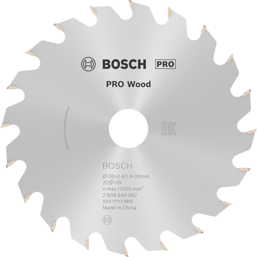 Lame de scie circulaire Bosch PRO pour bois, 130 mm, pour la coupe du bois.