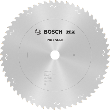Lame de scie circulaire Bosch PRO en acier, 305 mm 60 dents.
