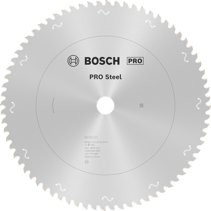 Lame de scie circulaire Bosch PRO en acier 305 mm T72.