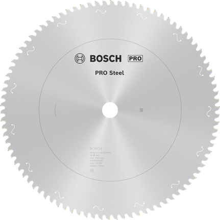 Lame de scie circulaire Bosch PRO en acier 355 mm pour scies filaires.