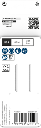Lames de scie sauteuse Bosch PRO Alu Curve T227D 100 mm, 2 pièces.
