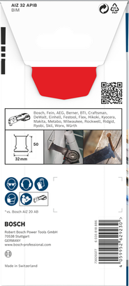 Lame plongeante Bosch PRO AIZ 32 APIB 32 × 50 mm.