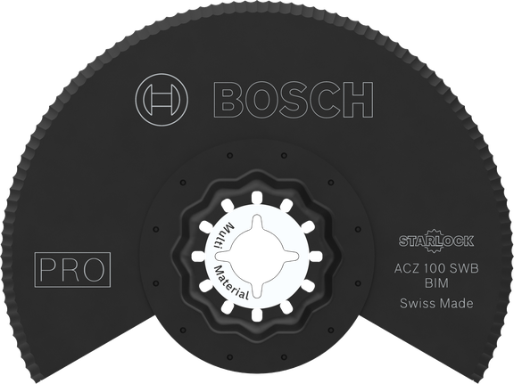Lame multi-outil Bosch PRO ACZ 100 SWB, diamètre 100 mm.