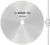 Lame de scie circulaire Bosch PRO en acier 305 mm T60.