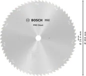 Lame de scie circulaire Bosch PRO en acier 355 mm T66.