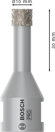 Fraise à carotter à sec Bosch PRO Ceramic 10 mm pour un perçage précis.