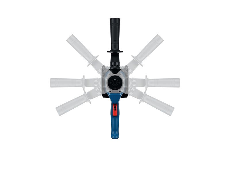 Mécanisme d'agitation Bosch GRW 18V-120 avec poignée réglable.