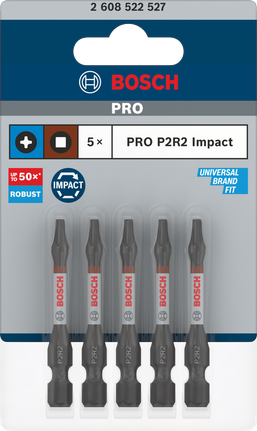 Embouts à chocs Bosch PRO P2R2 55 mm 5 pièces.