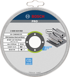 Disque à tronçonner Bosch PRO pour acier inoxydable et métaux 125 mm.