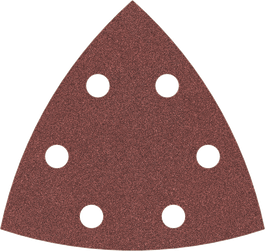 Feuille abrasive Bosch PRO F460 93x93mm G120 avec 6 trous.
