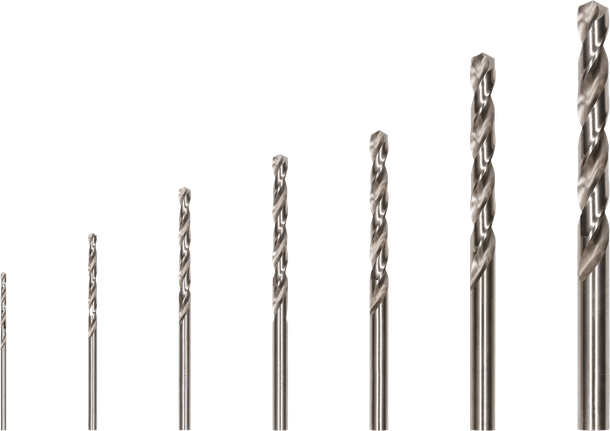 Jeu de forets hélicoïdaux Bosch PRO en acier inoxydable HSS-Co, 7 tailles.
