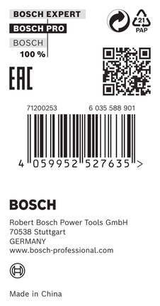 Bague de réduction Bosch 15 x 0,6 x 12,7 mm.