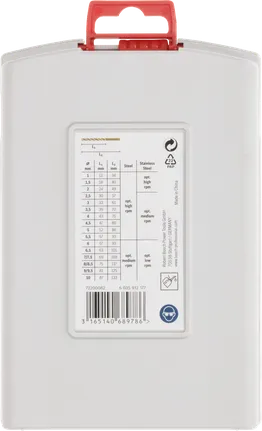 Coffret de forets Bosch PRO HSS-Co, 19 pièces.