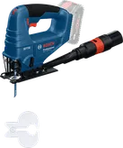 Scie sauteuse sans fil Bosch GST 18V-95 B avec aspiration de poussière.