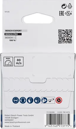 Disque de meulage Bosch PRO en acier inoxydable 76 × 4 × 10 mm.