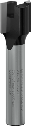 Fraise à mortaiser Bosch PRO 12,7 mm pour une coupe précise.