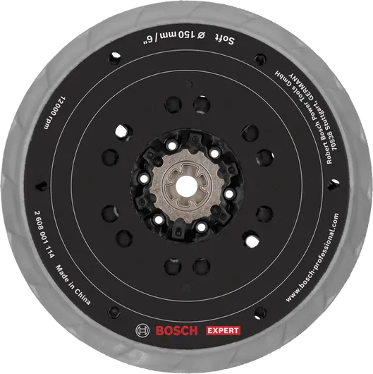 Patin de ponçage multi-trous Bosch EXPERT souple 150 mm.