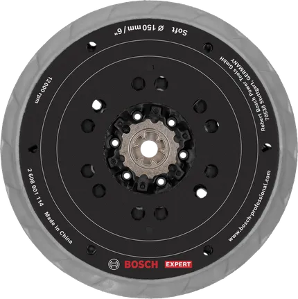 Plateau de ponçage multi-trous Bosch EXPERT souple 150 mm.