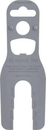 Clé multifonction Bosch PRO 22-27 mm pour le réglage des outils.