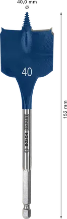 Foret plat Bosch EXPERT Self Cut Speed 40 mm.