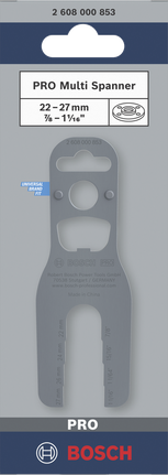 Clé multifonction Bosch PRO 22–27 mm.