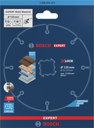 Disque à tronçonner en carbure multi-matériaux Bosch EXPERT 125×22,23 mm.
