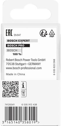 Fraise à défoncer Bosch PRO R 6, tige de 8 mm.