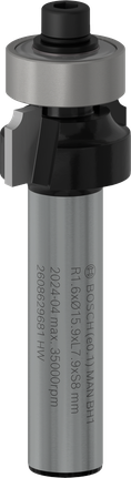 Fraise à défoncer Bosch PRO à arrondir sur tige R 1,6 8 mm.