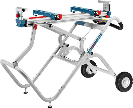 Support de scie Bosch GTA 2500 W avec établi extensible.