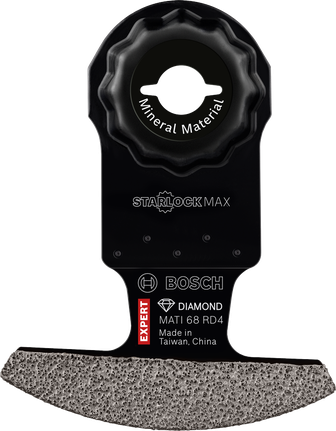 Lame d'angle diamantée Bosch EXPERT MATI 68 RD4 pour matériaux minéraux.