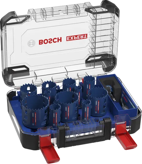 Ensemble de scies cloches Bosch EXPERT Multi Material Power Change Plus.