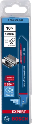 Lames de scie alternative Bosch EXPERT Thin Tough Metal S922EHM.