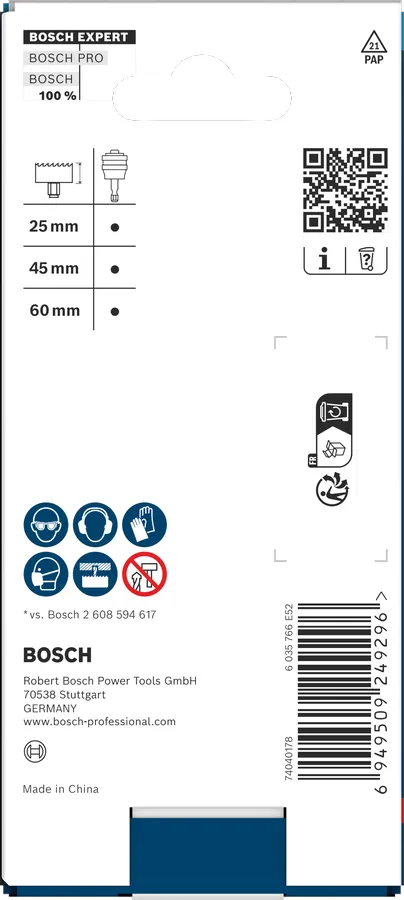Rallonge pour montage de scie trépan EXPERT Power Change Plus - Bosch ...