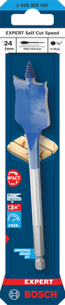 Foret plat Bosch EXPERT Self Cut Speed 24×152 mm.