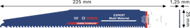 Lame de scie en carbure Bosch EXPERT Multi Material S1159XHM.