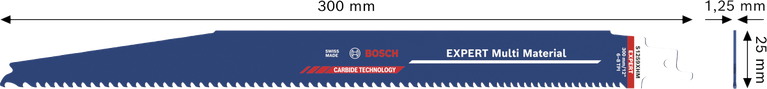 Lame de scie en carbure Bosch EXPERT Multi Material S1259XHM.