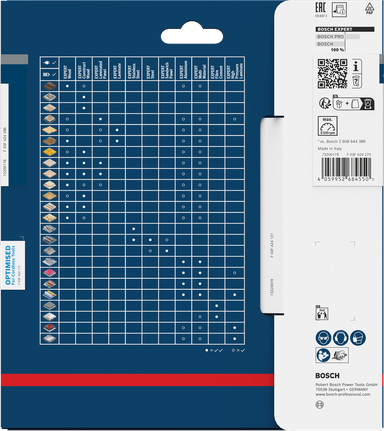 Emballage de lame de scie circulaire Bosch EXPERT pour panneaux stratifiés.
