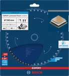Lame de scie circulaire sans fil Bosch EXPERT pour panneaux stratifiés 190 mm.