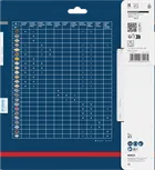 Tableau des lames de scie circulaire sans fil Bosch EXPERT pour panneaux stratifiés.