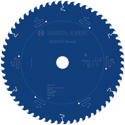 Lame de scie circulaire Bosch EXPERT Wood, 60 dents.