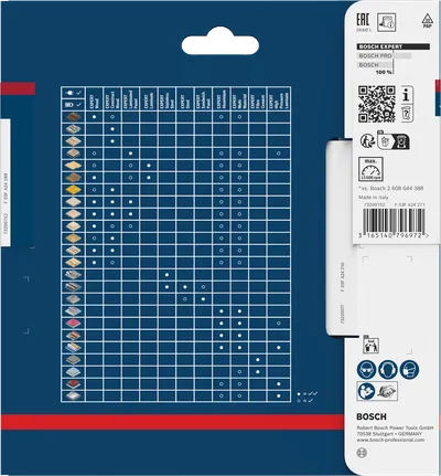 Emballage de la lame de scie circulaire Bosch EXPERT pour stratifié haute pression.