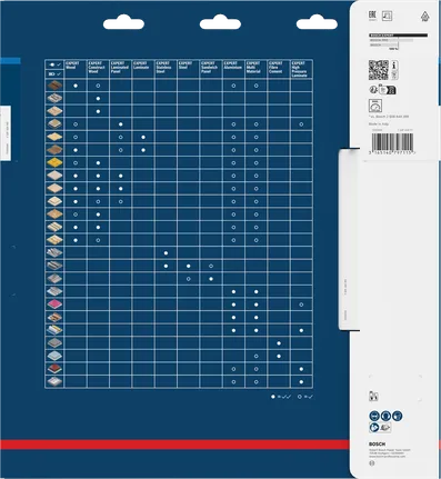 Lame de scie circulaire pour panneaux sandwich Bosch EXPERT 270 x 2,4/2 x 30 mm T60 emballage.