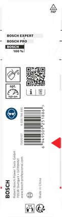 Foret hélicoïdal Bosch HSS à queue hexagonale de 1/4 pouce, emballage inclus.